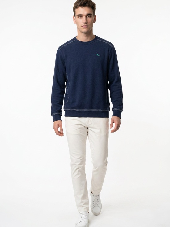 Tommy Bahama Other - Tommy Bahama Men's M Navy Blue Crewneck Sweatshirt Pullover Casual Outdoor